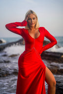 DRESS MARIBEL RED