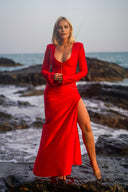 DRESS MARIBEL RED