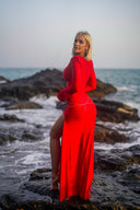 DRESS MARIBEL RED