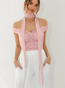 SCARF VEIL DUSTY ROSE