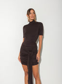 SKIRT CASSIA DARK CHOCOLATE