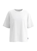 Biały T-shirt Sunday Tee o pudełkowym kroju z obniżoną linią ramion