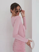 SKIRT VEDETTE DUSTY ROSE