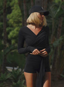 BOLERO PILATES WRAP DEEP BLACK