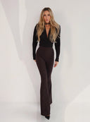 TROUSERS SAFIYA BROWN